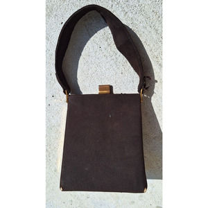 Vintage Artcraft Brown Suede Handbag 1950s/1960s